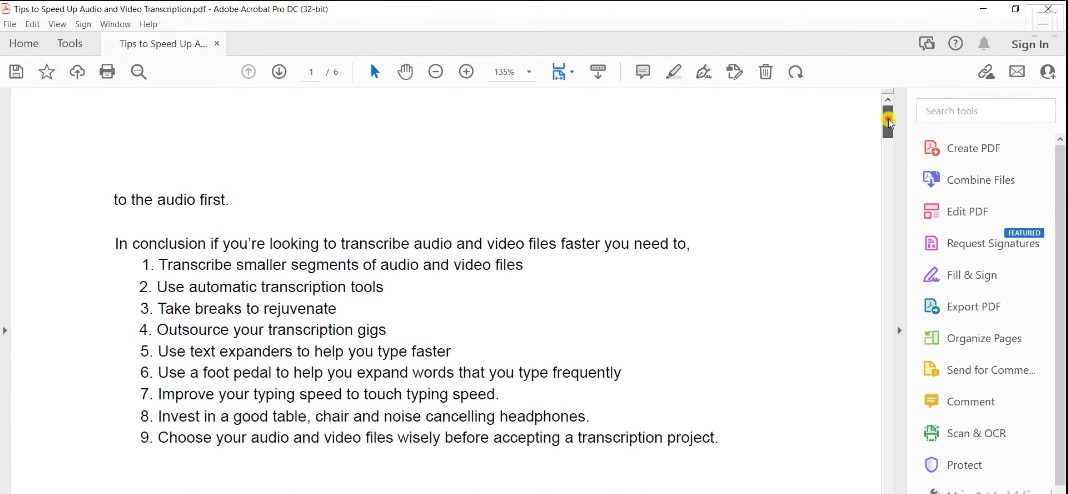 successful reordering of pdf pages