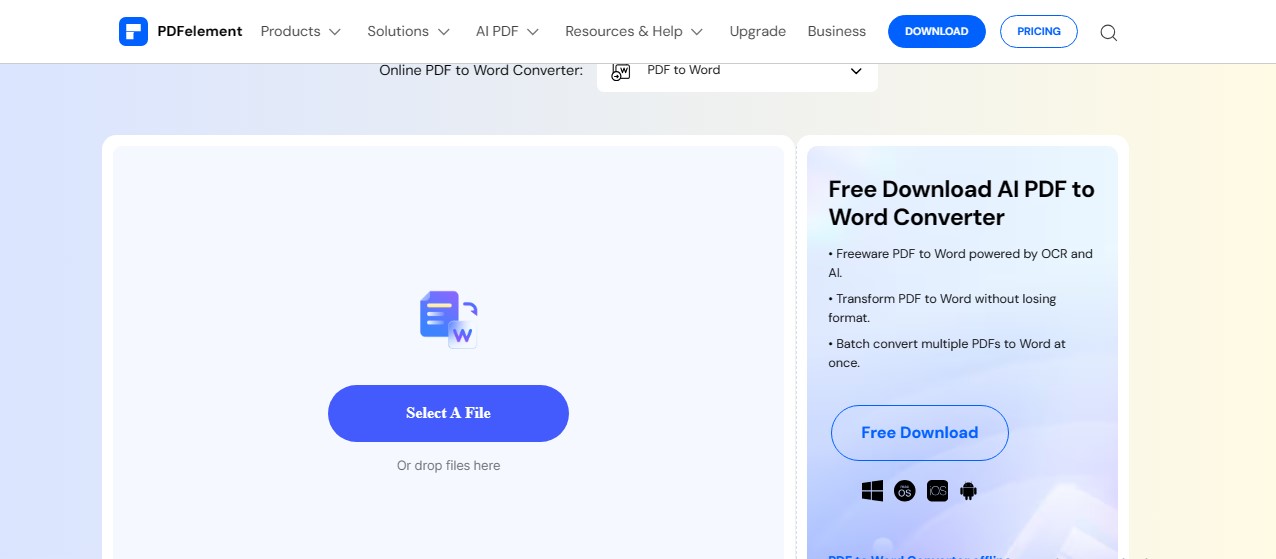 choose file to convert